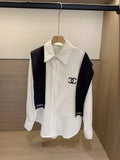 Chanel White Cotton Shirt with Attached