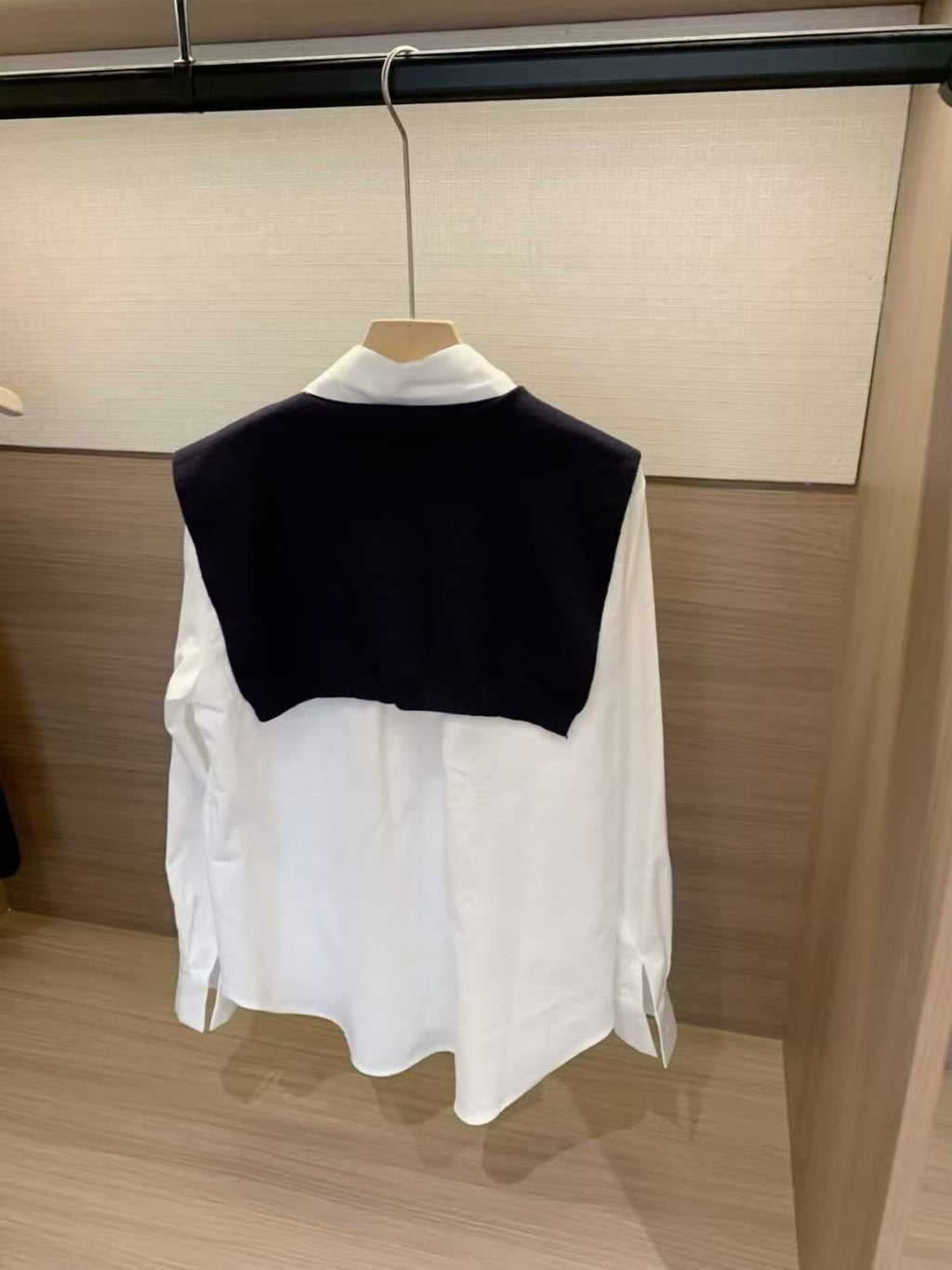Chanel White Cotton Shirt with Attached