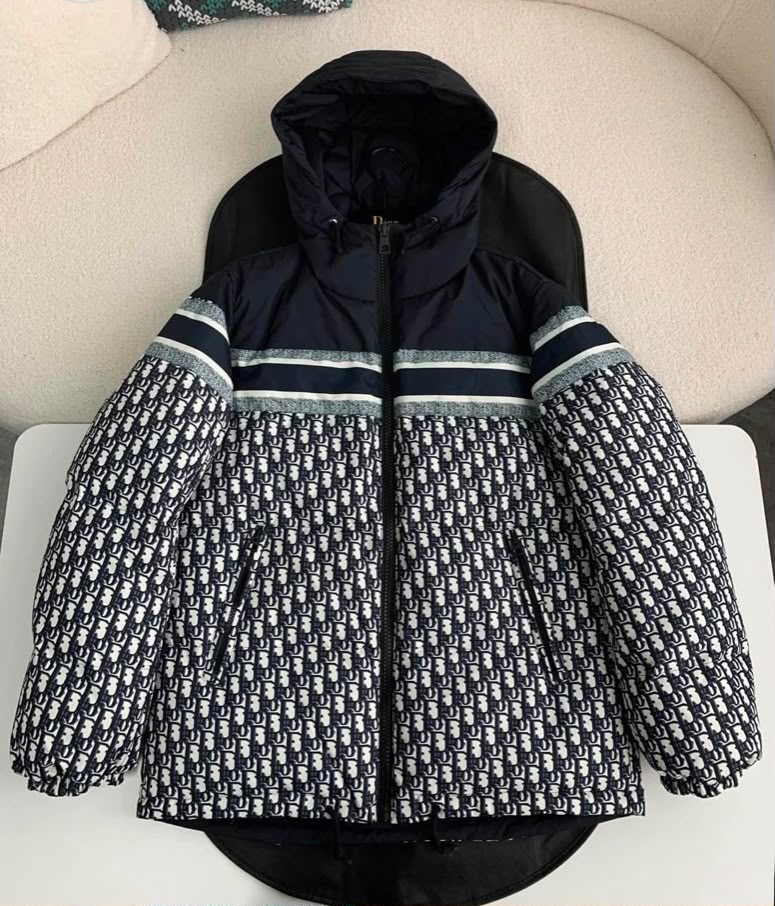 Dior Oblique Down Jacket / Quilted Puffer Jacket