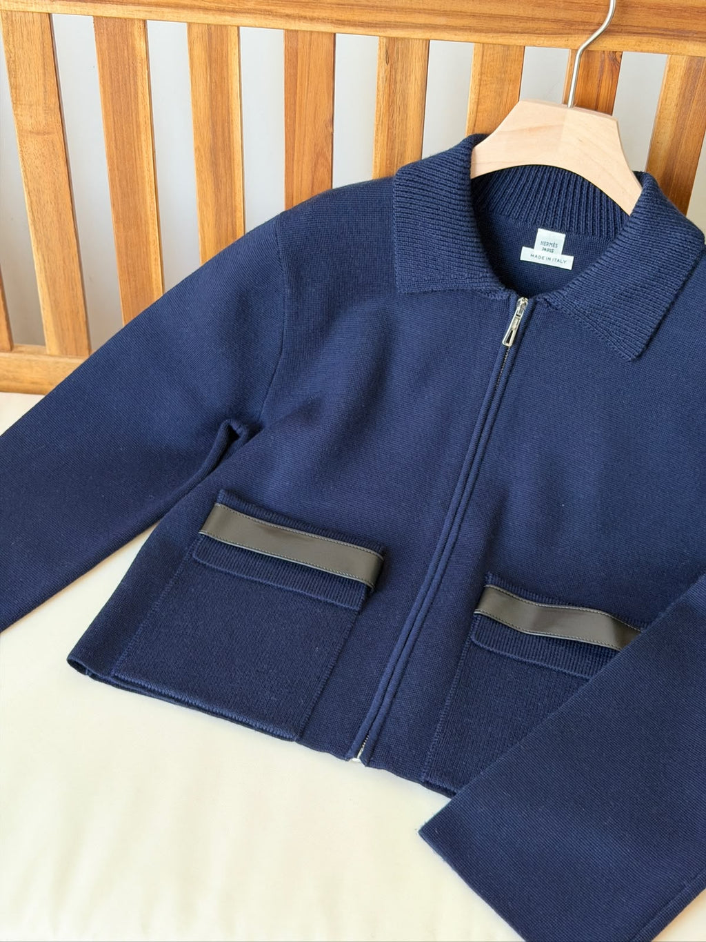 Hermès Zip Cardigan / Bomber Jacket)