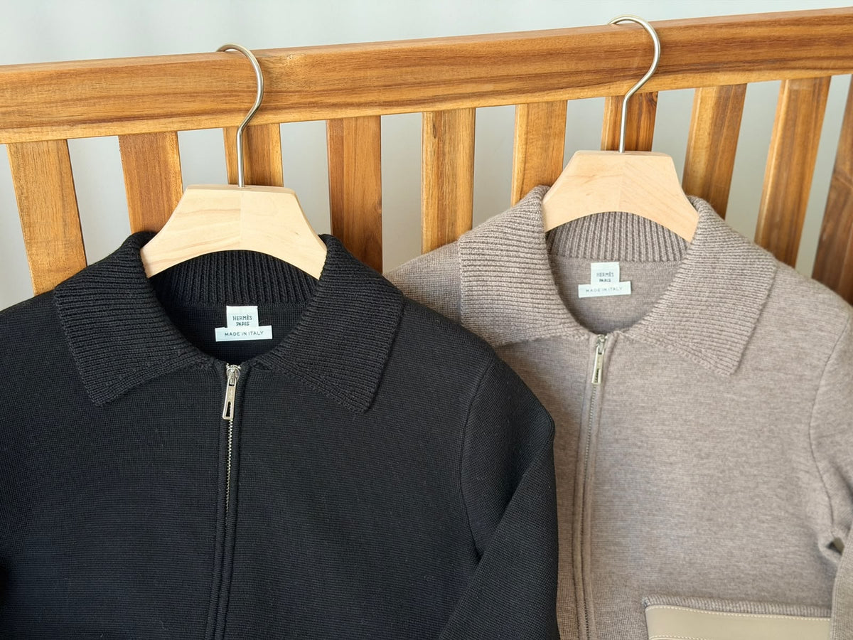 Hermès Zip Cardigan / Bomber Jacket)
