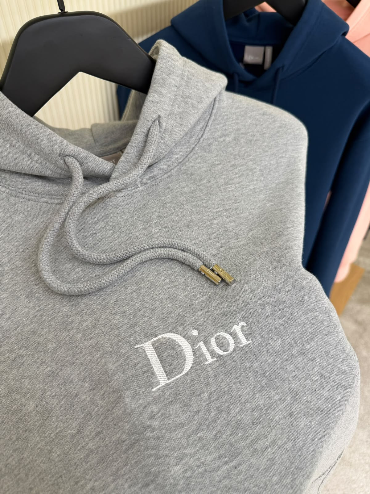 Dior Embroidered Logo Hoodie