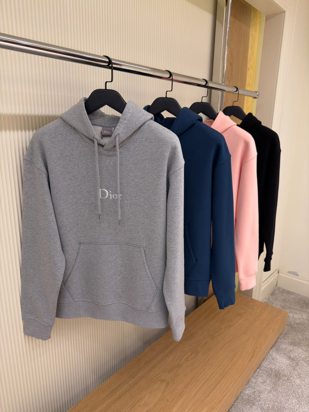 Dior Embroidered Logo Hoodie