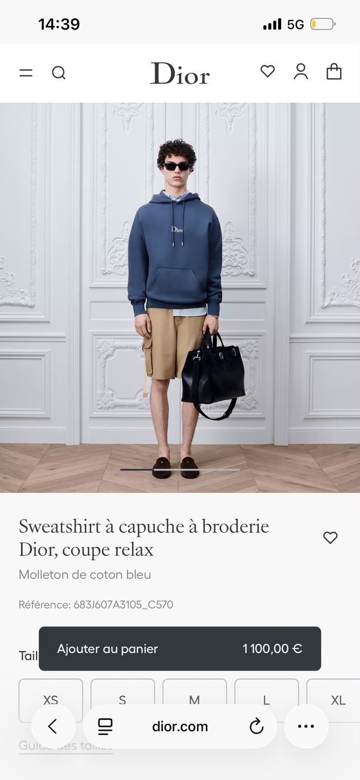 Dior Embroidered Logo Hoodie