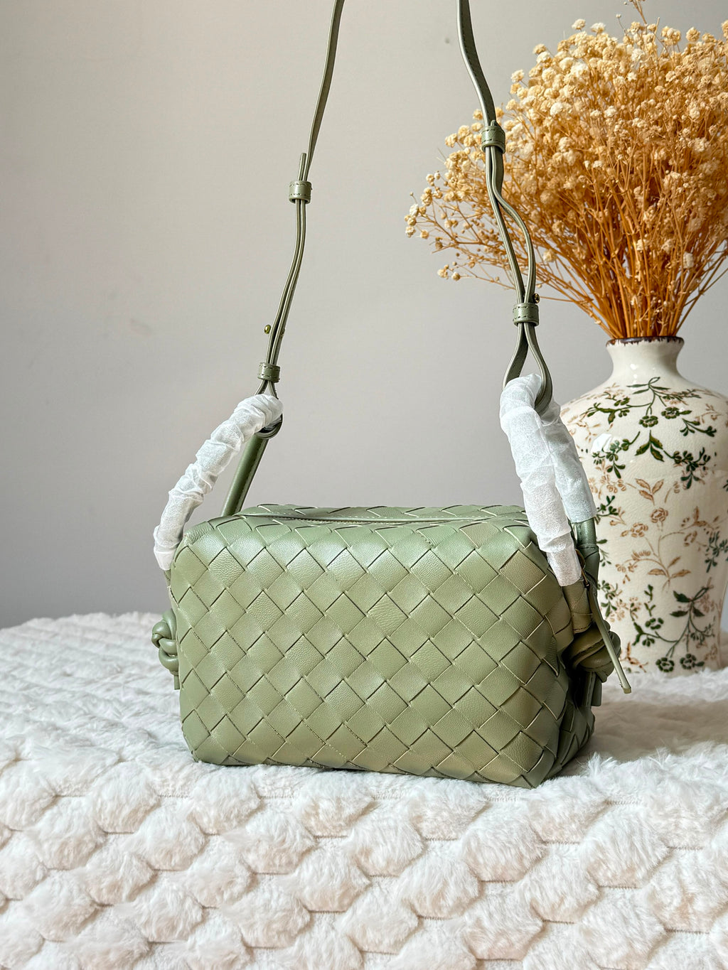 Bottega Veneta Intrecciato Woven Tote/Crossbody Bag with Pouch
