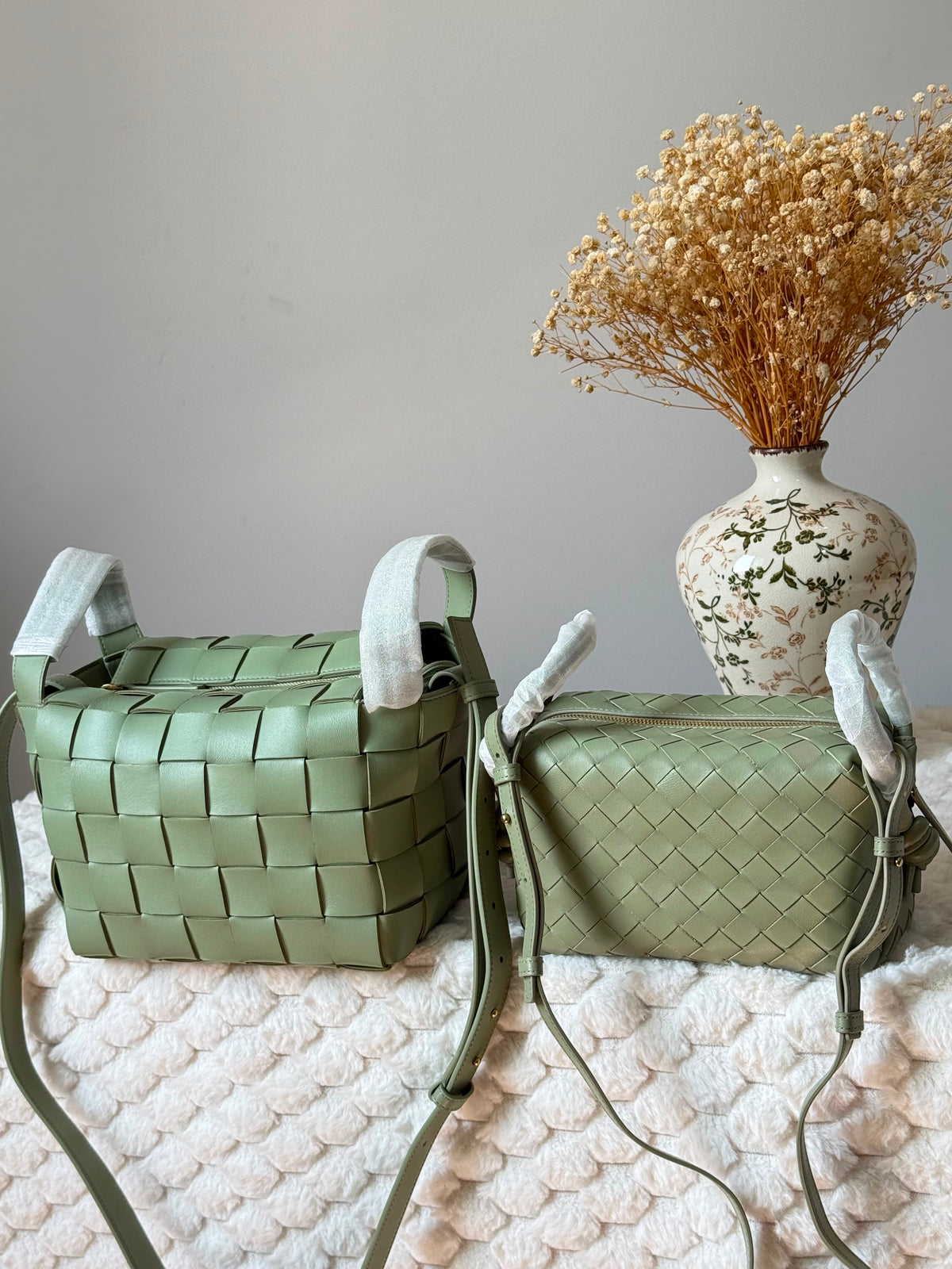 Bottega Veneta Intrecciato Woven Tote/Crossbody Bag with Pouch
