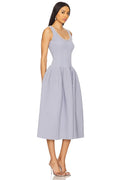 Self-Portrait Crystal-Embellished Ribbed Knit Midi Dress