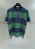 Louis Vuitton Monogram Striped Knit Short-Sleeve Top