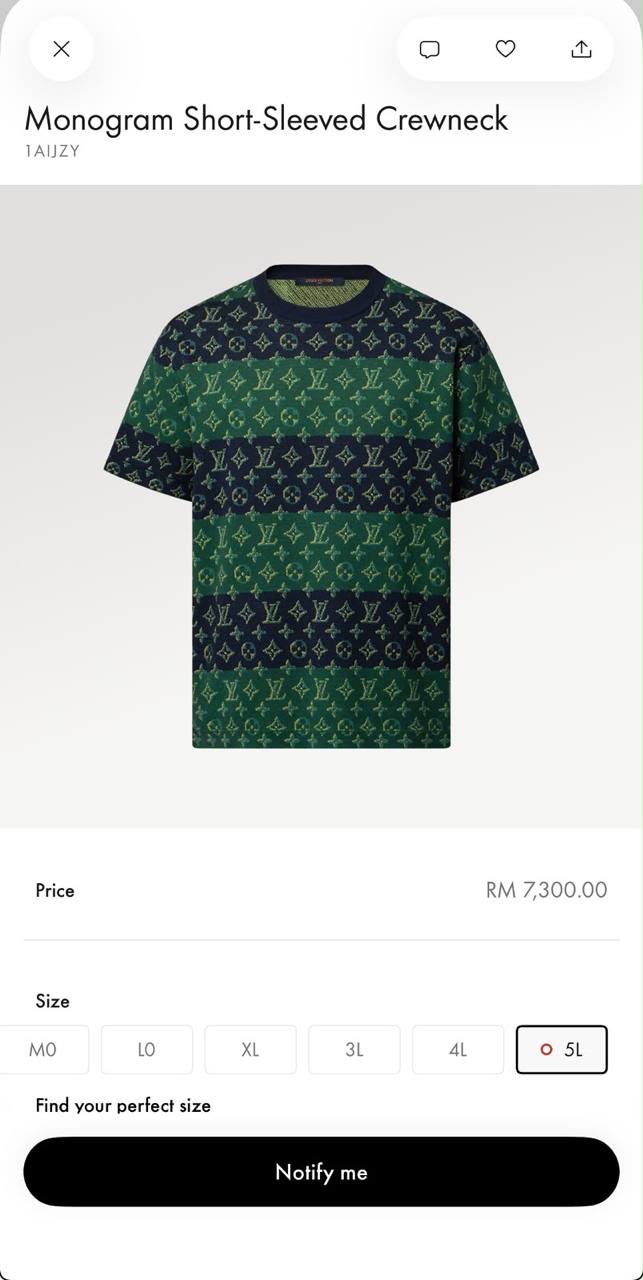 Louis Vuitton Monogram Striped Knit Short-Sleeve Top