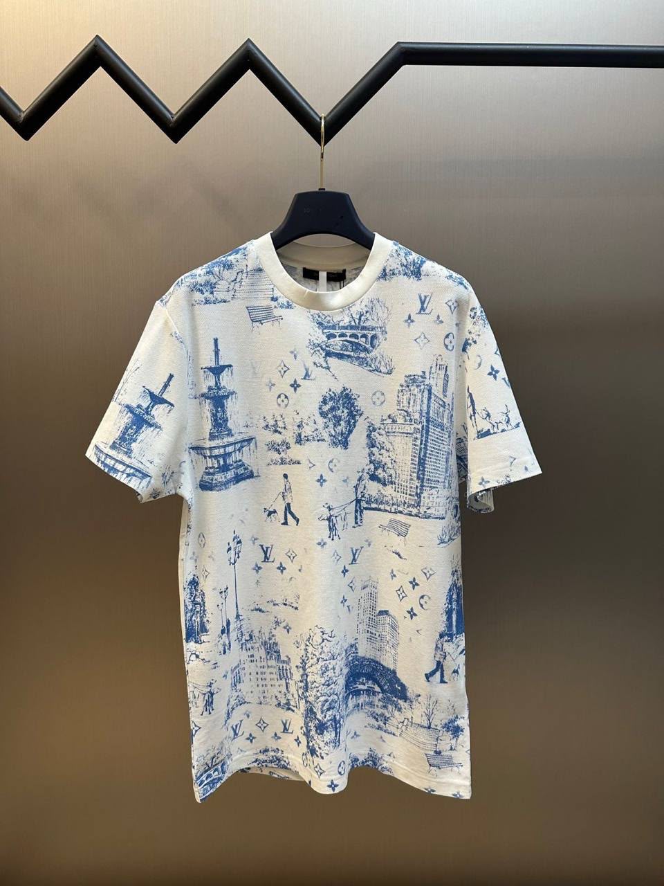 Louis Vuitton Paris Skyline / Toile de Jouy Graphic T-Shirt