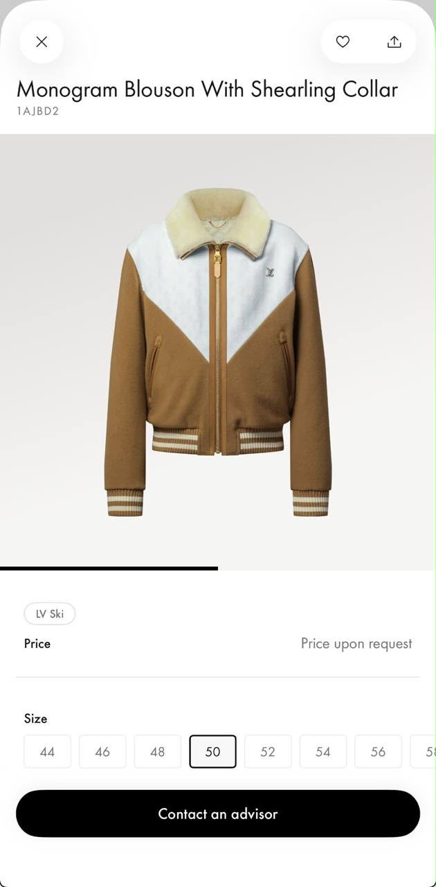 Louis Vuitton Shearling / Fleece Colorblock Bomber Jacket