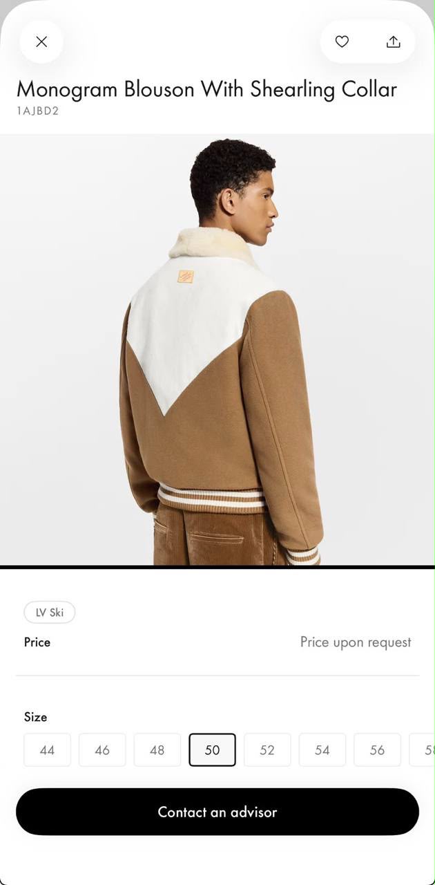 Louis Vuitton Shearling / Fleece Colorblock Bomber Jacket