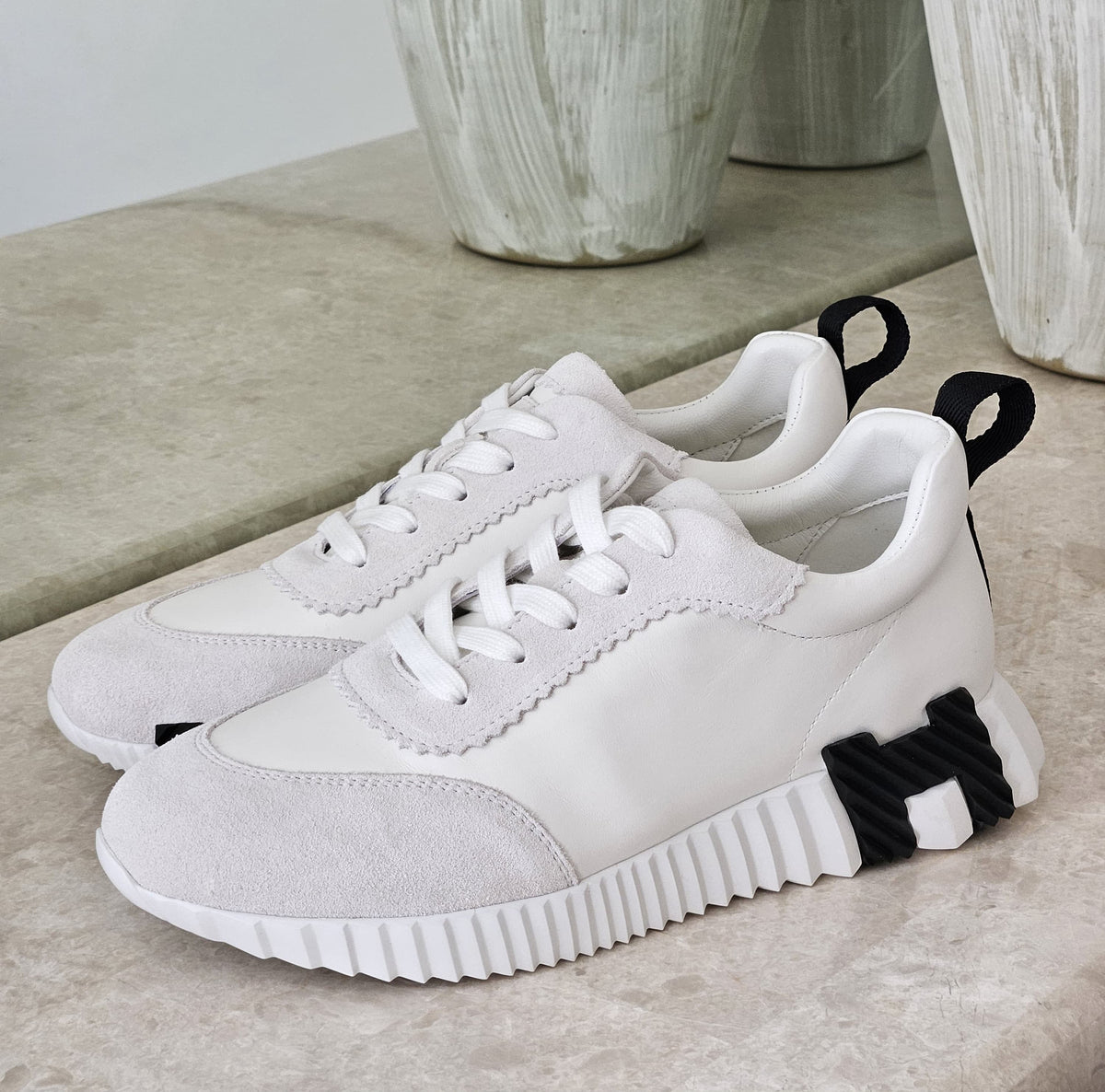Hermès Jumping / Bouncing Sneaker in White