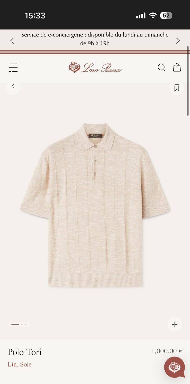 LORO PIANA POLO T-SHIRT