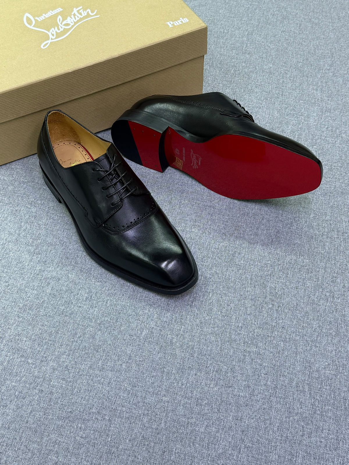 Christian Louboutin Men's Classic Leather Formal Shoes