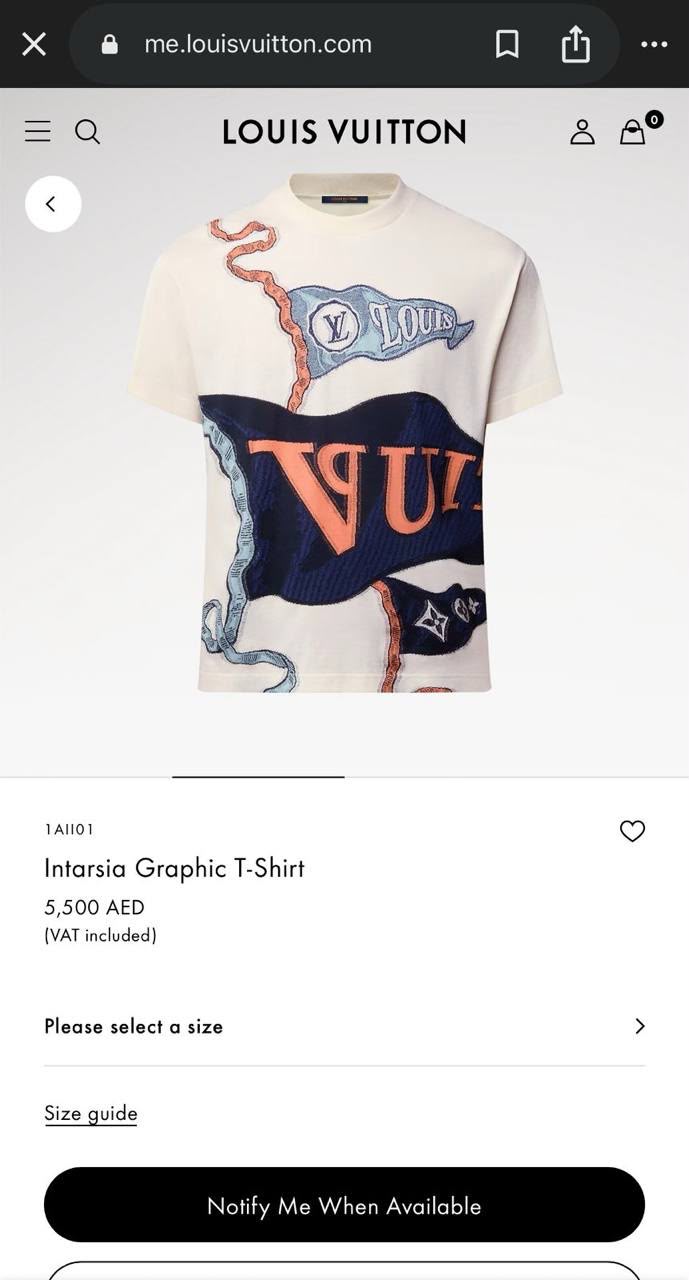 Louis Vuitton Intarsia Graphic T-Shirt