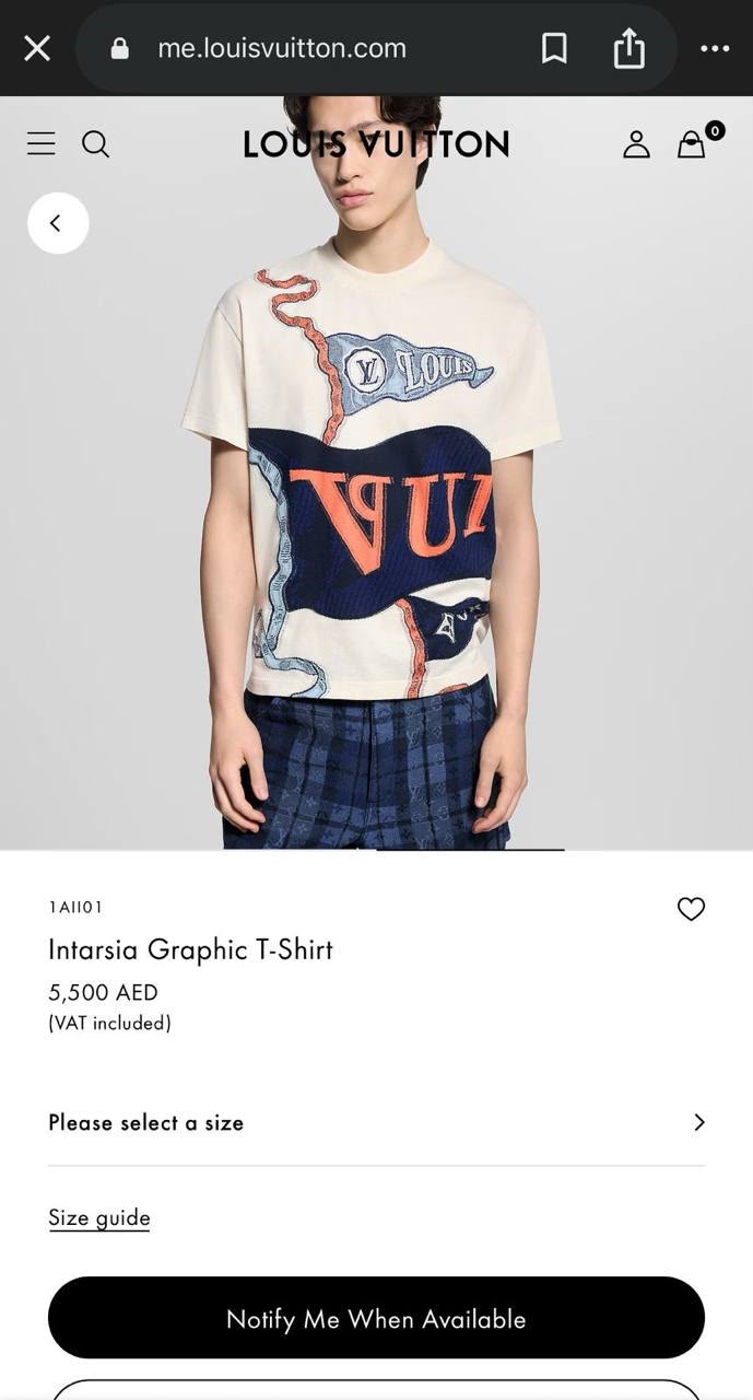 Louis Vuitton Intarsia Graphic T-Shirt