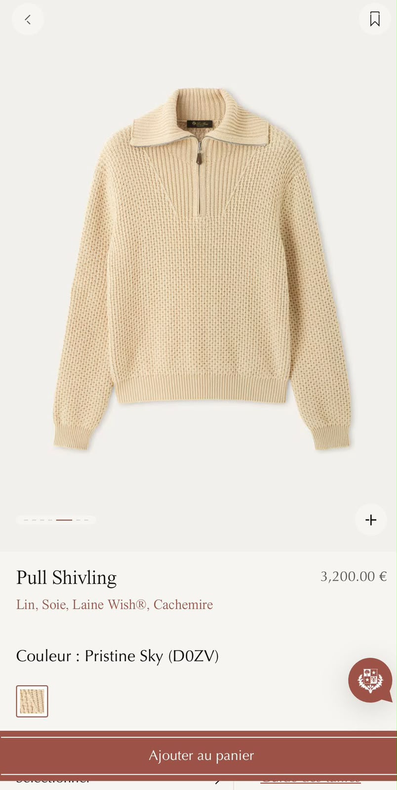 Loro Piana Zip-Up Collared Cashmere Sweater