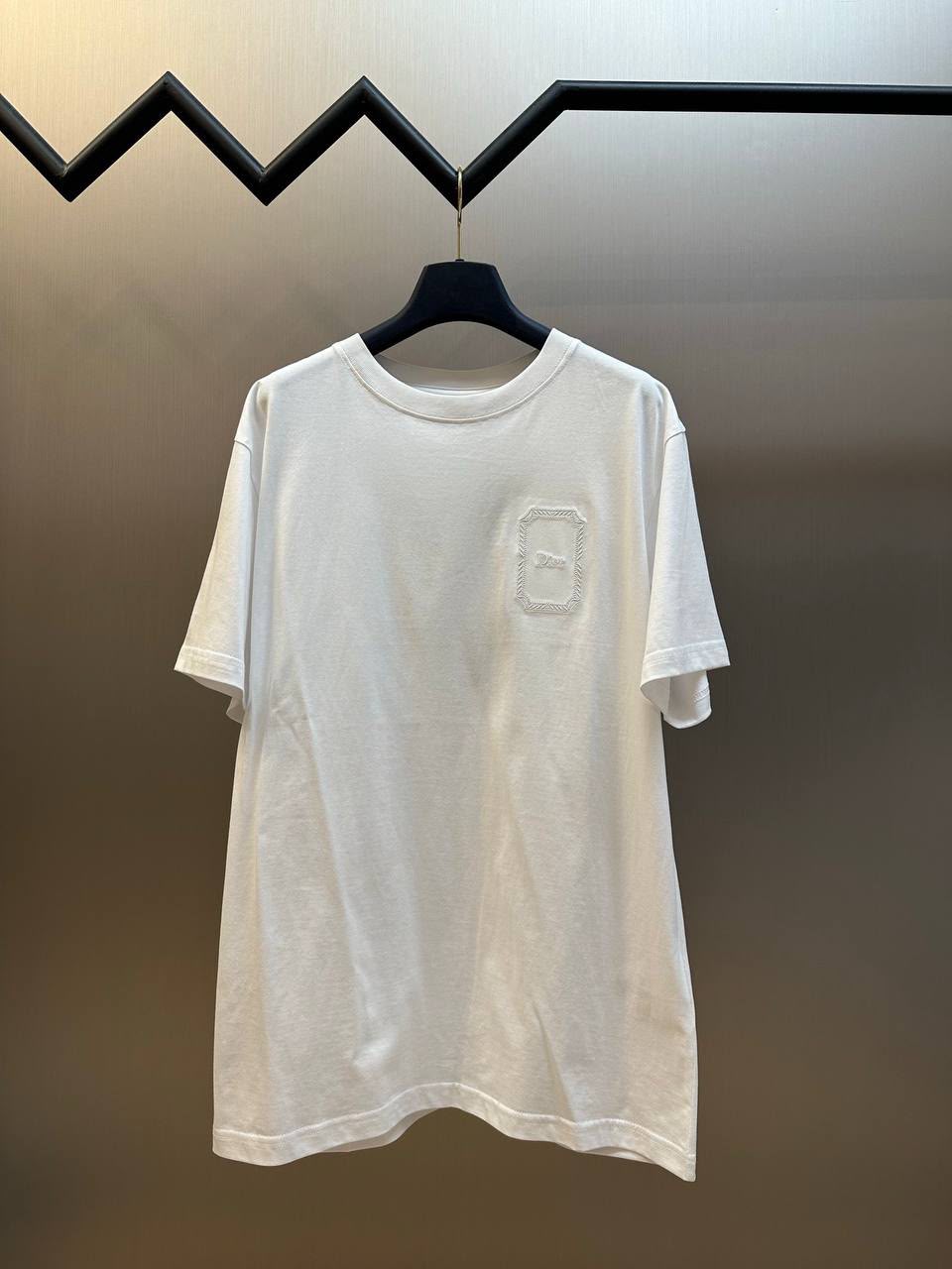 Dior Floral / Wreath Embroidered Patch T-Shirt