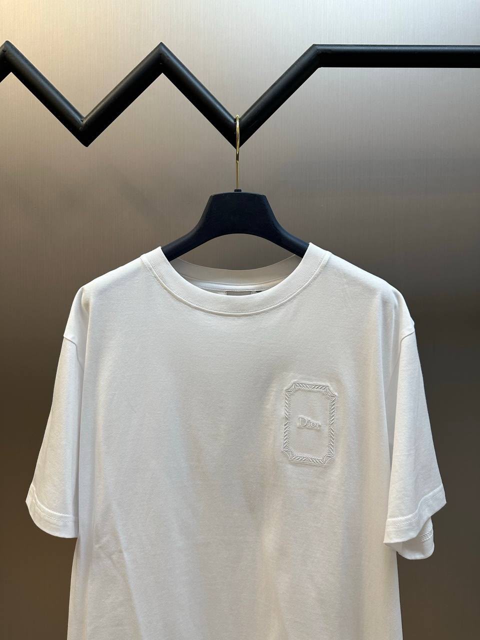 Dior Floral / Wreath Embroidered Patch T-Shirt