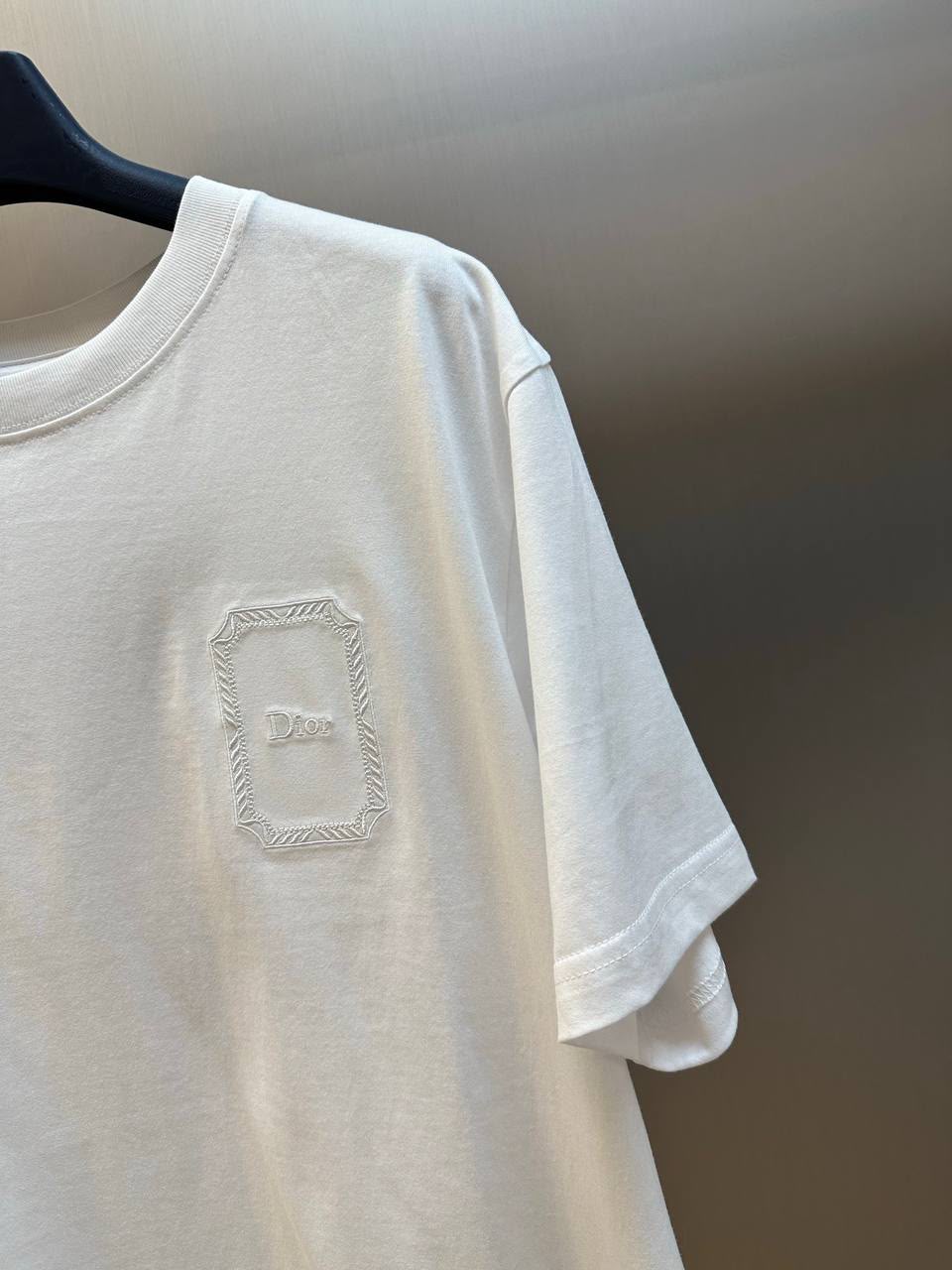 Dior Floral / Wreath Embroidered Patch T-Shirt
