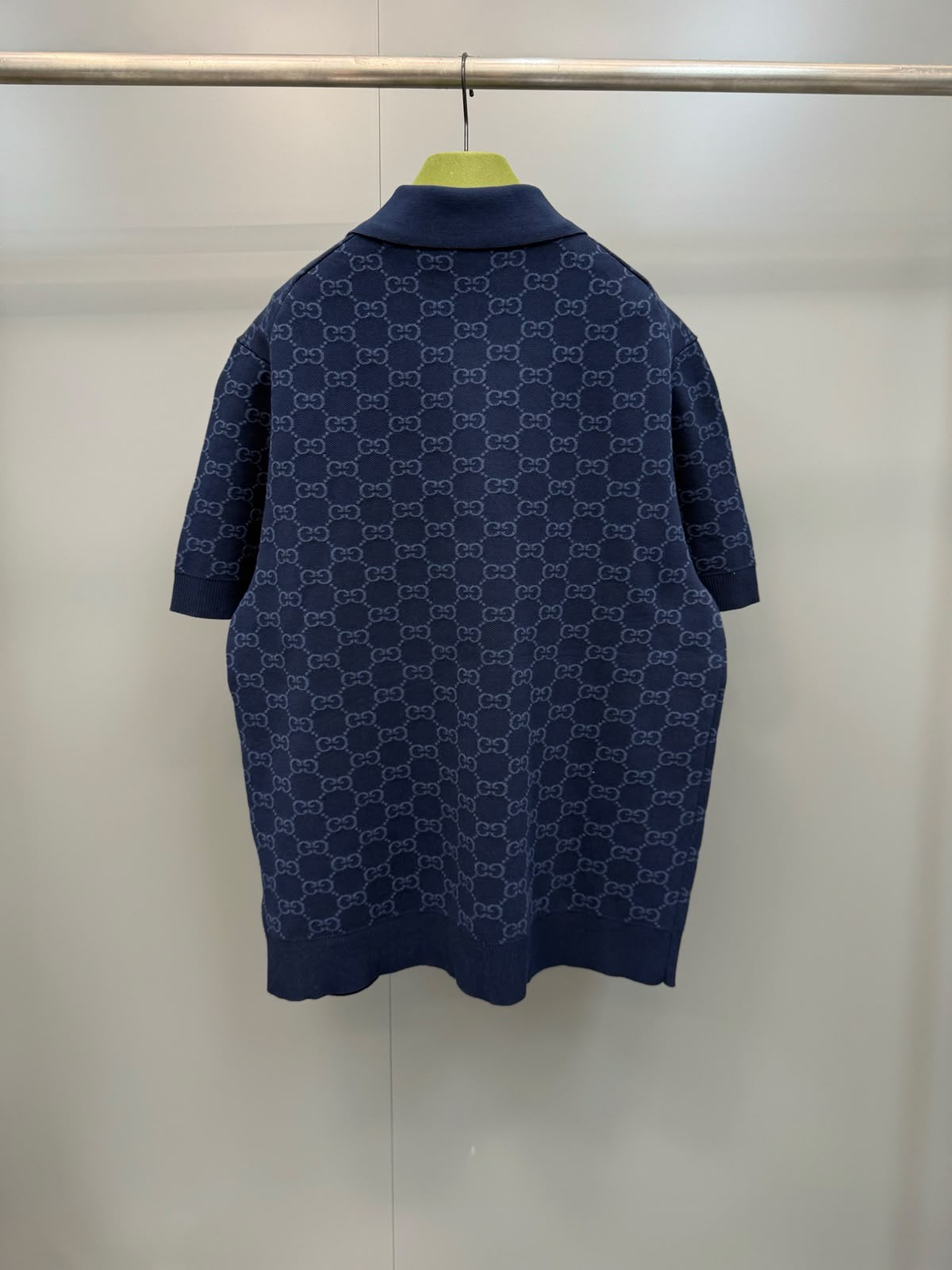 Gucci GG Jacquard Knit Polo Shirt