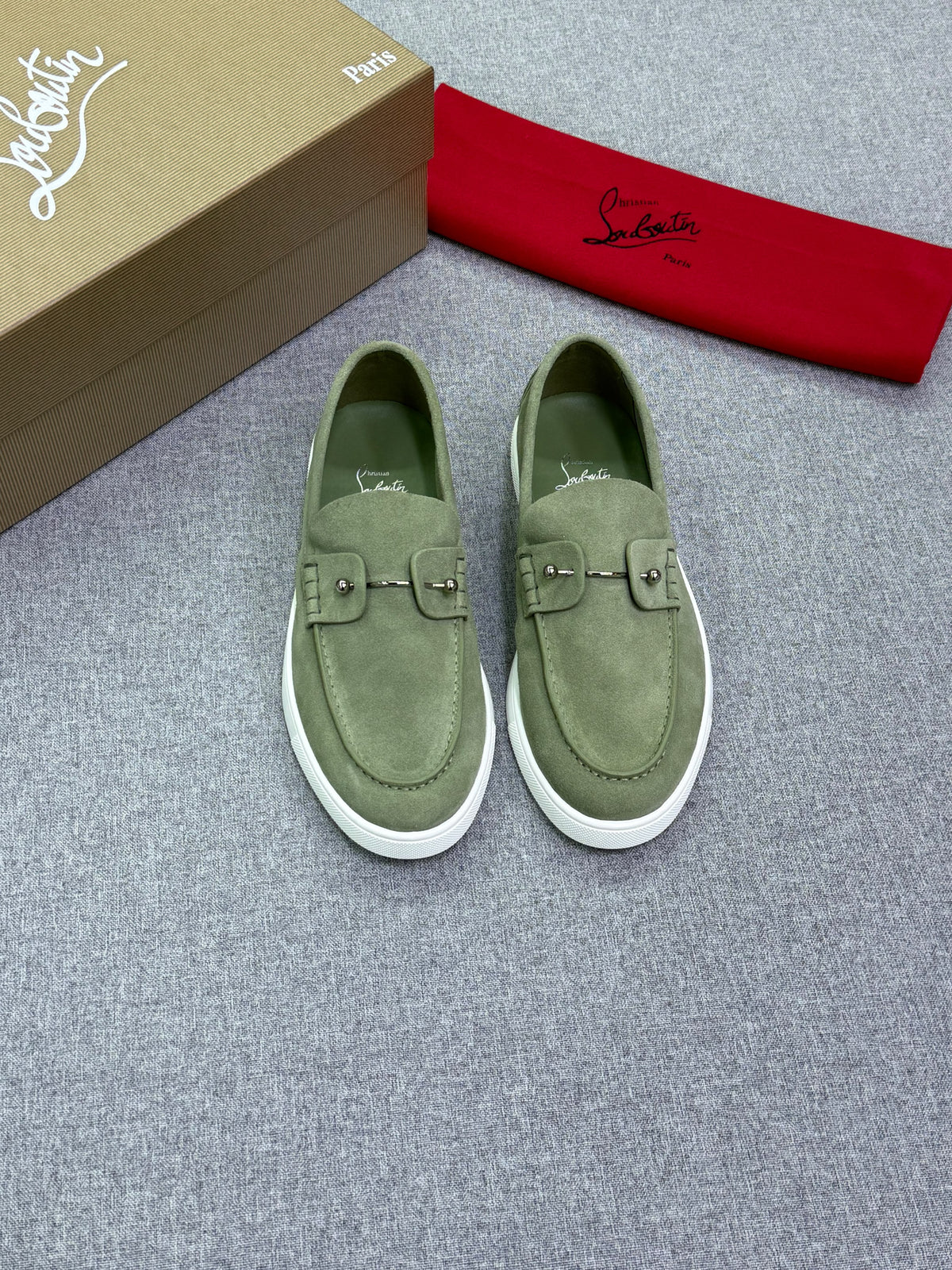 Christian Louboutin Men's Casual Leather Loafers / Sneakers