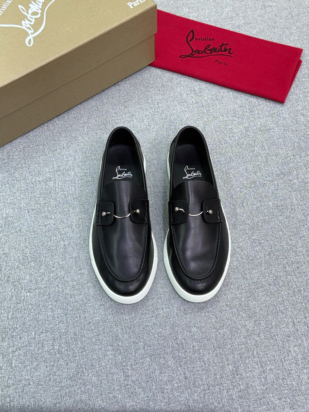 Christian Louboutin Men's Casual Leather Loafers / Sneakers