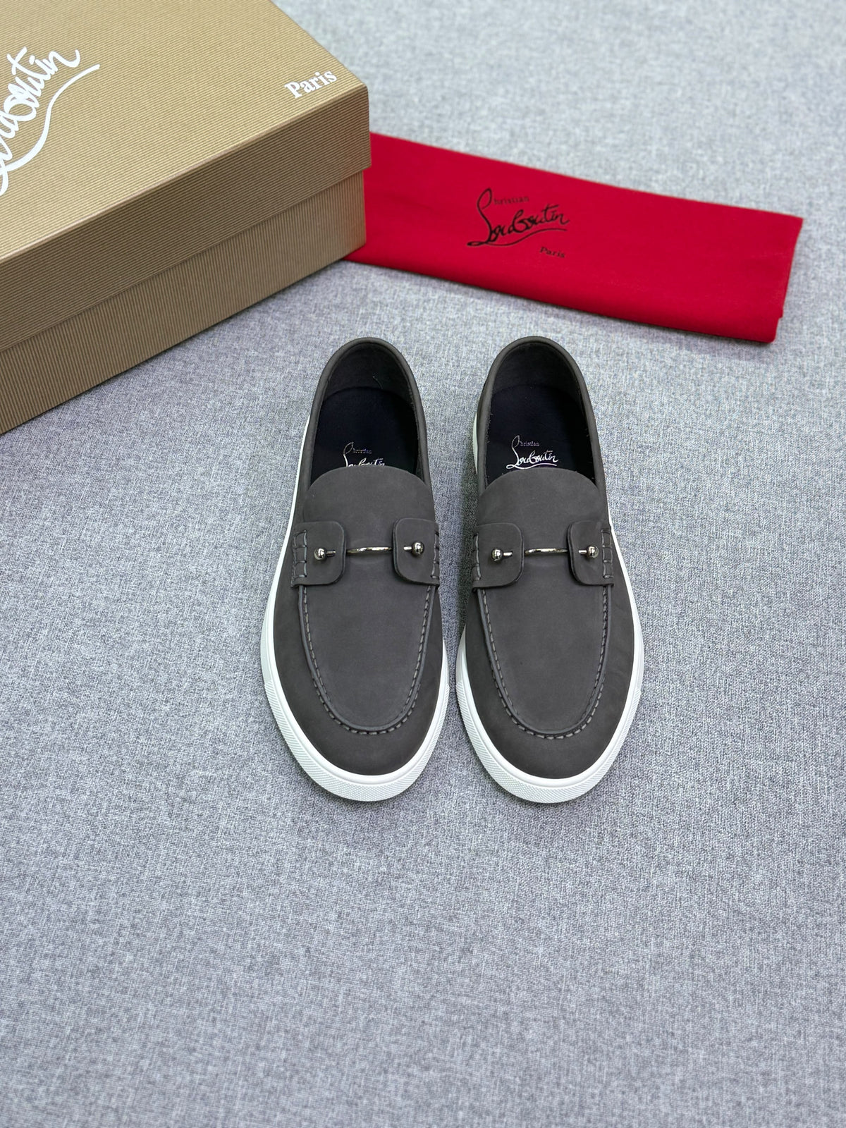 Christian Louboutin Men's Casual Leather Loafers / Sneakers