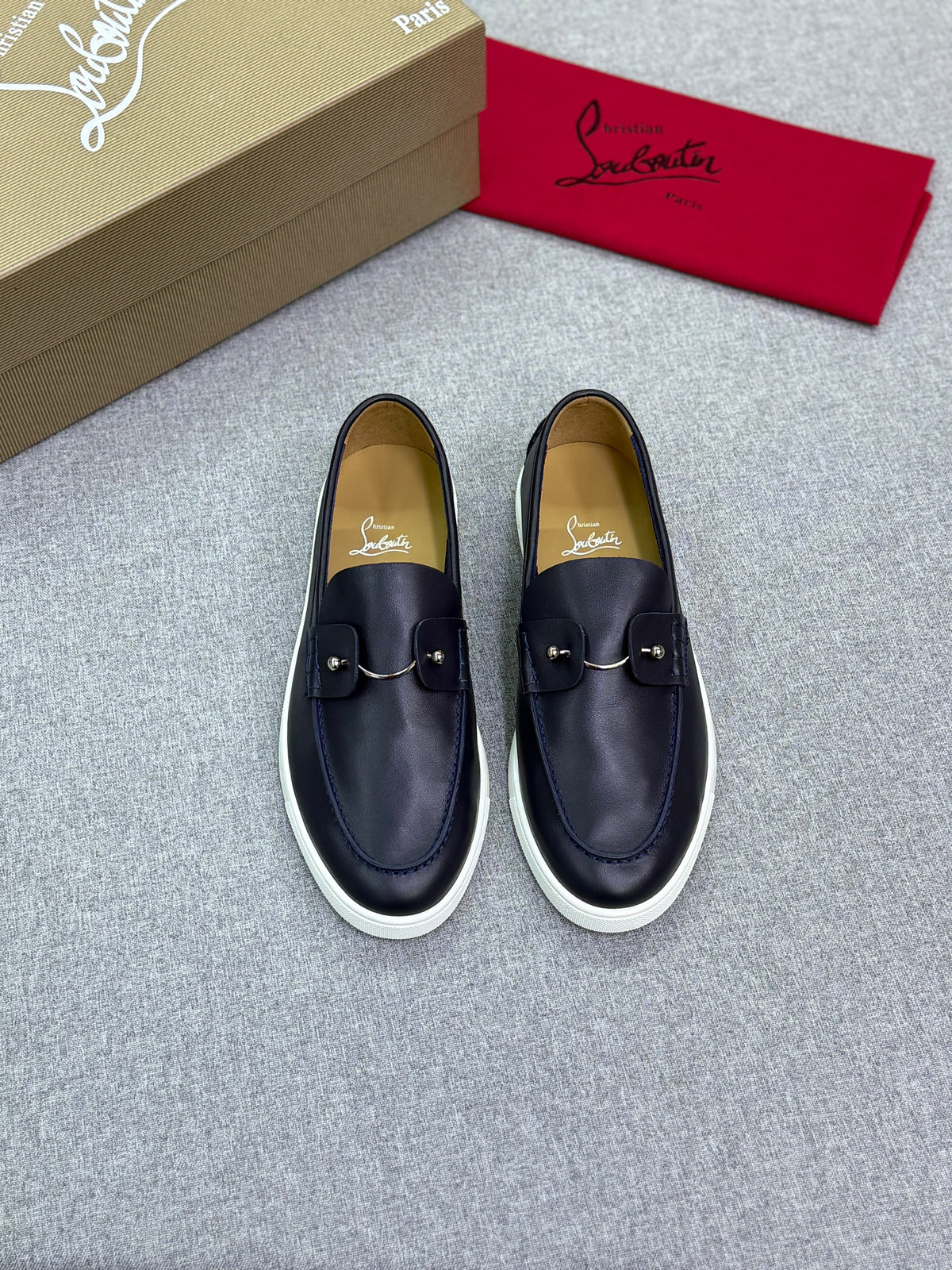 Christian Louboutin Men's Casual Leather Loafers / Sneakers