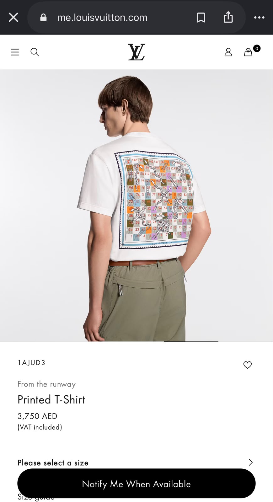 Louis Vuitton Since 1854 Board Game Graphic T-Shirt