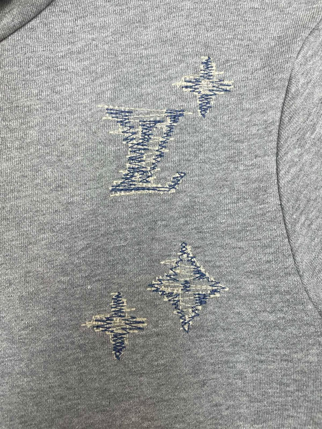Louis Vuitton Monogram Embroidered Zip-Up Hoodie