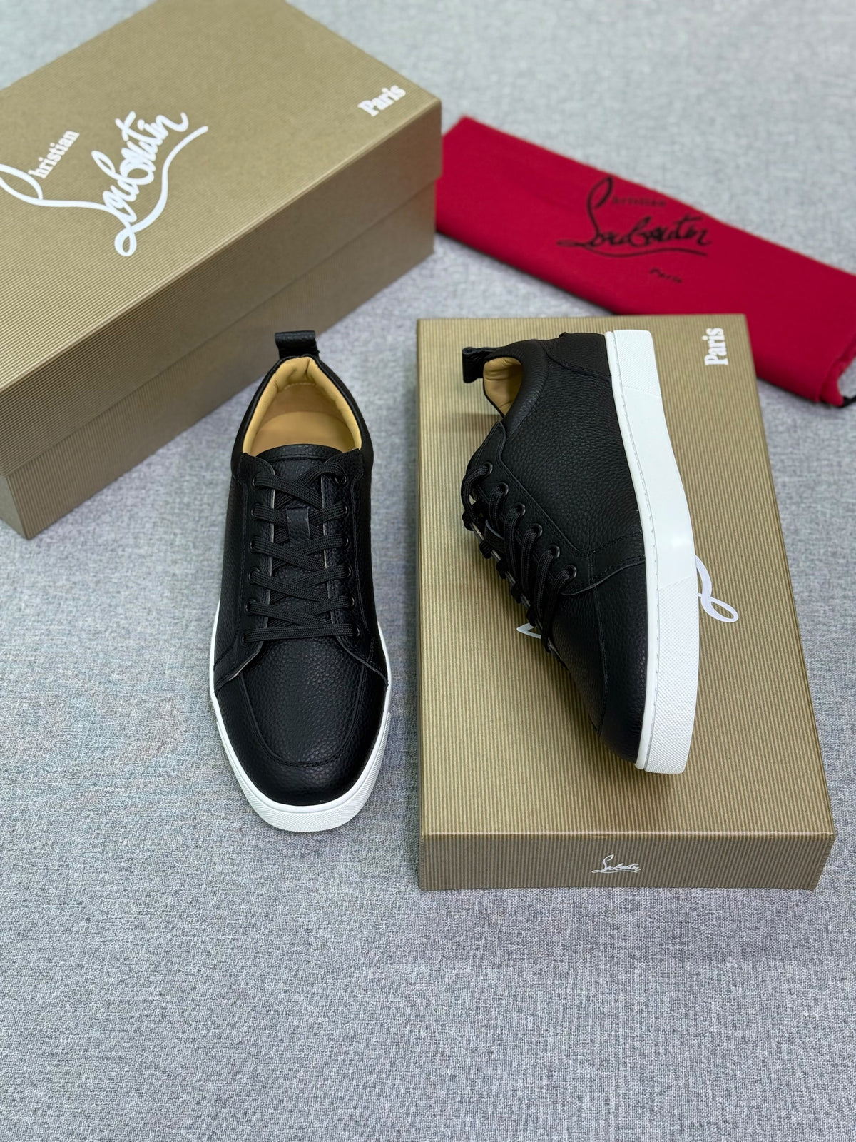 Louboutin Casual Low-Top Leather Sneakers