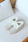 Loro Piana Suede and Shearling-Lined Winter Moccasin / Loafer