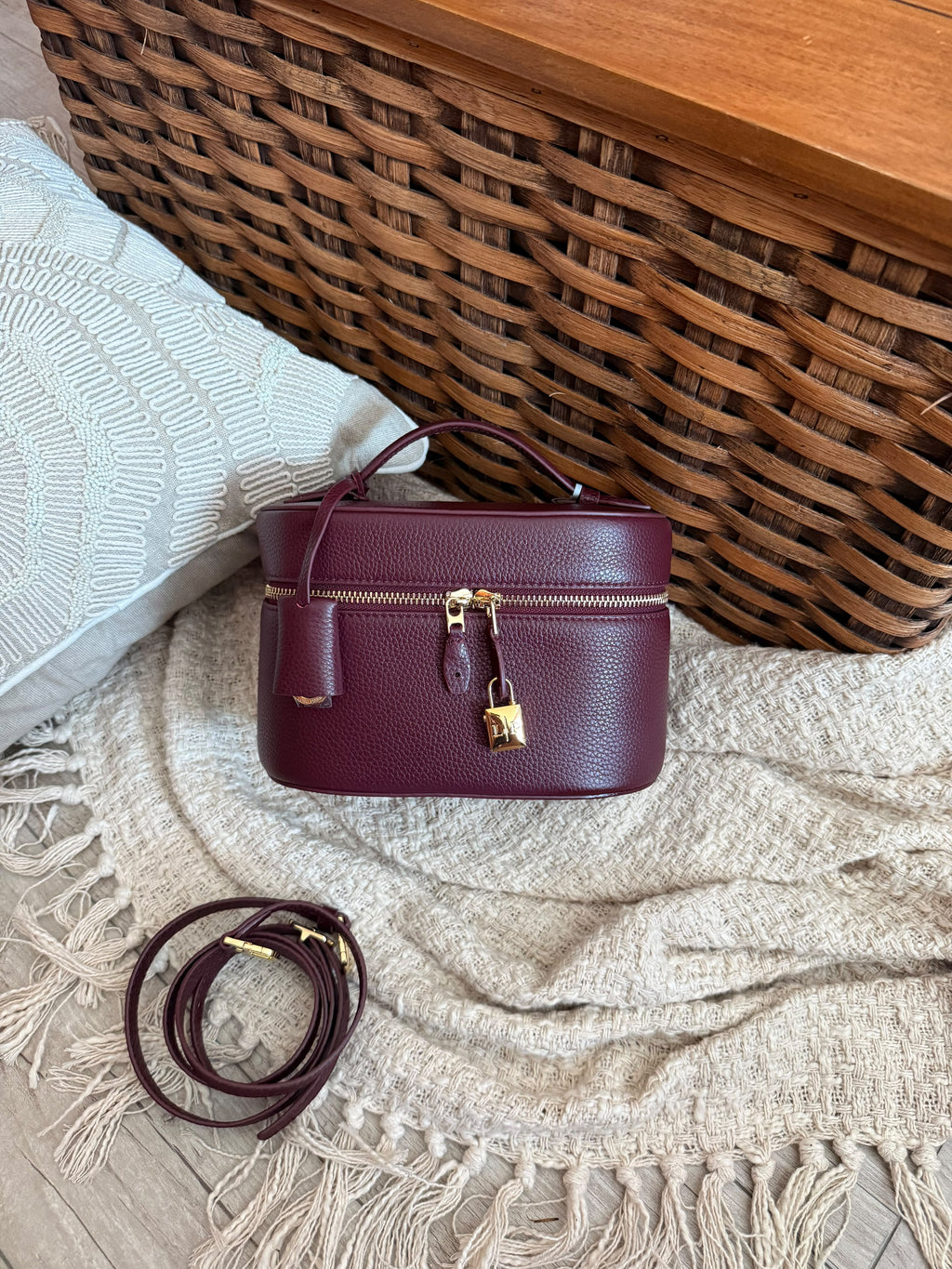 Loro Piana Extra Vanity Case in Grained CalfskiN