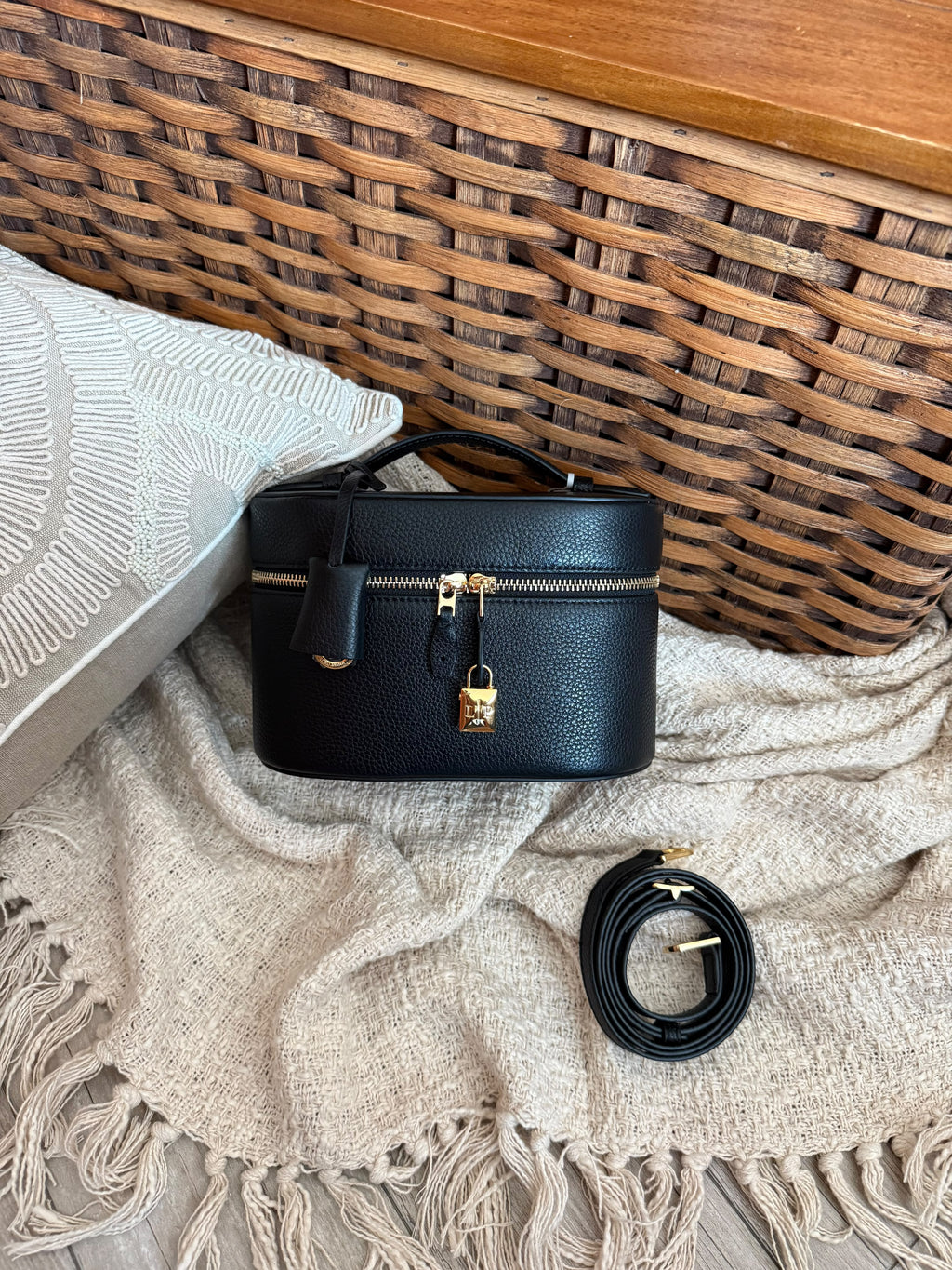 Loro Piana Extra Vanity Case in Grained CalfskiN