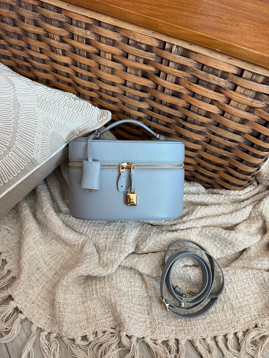 Loro Piana Extra Vanity Case in Grained CalfskiN