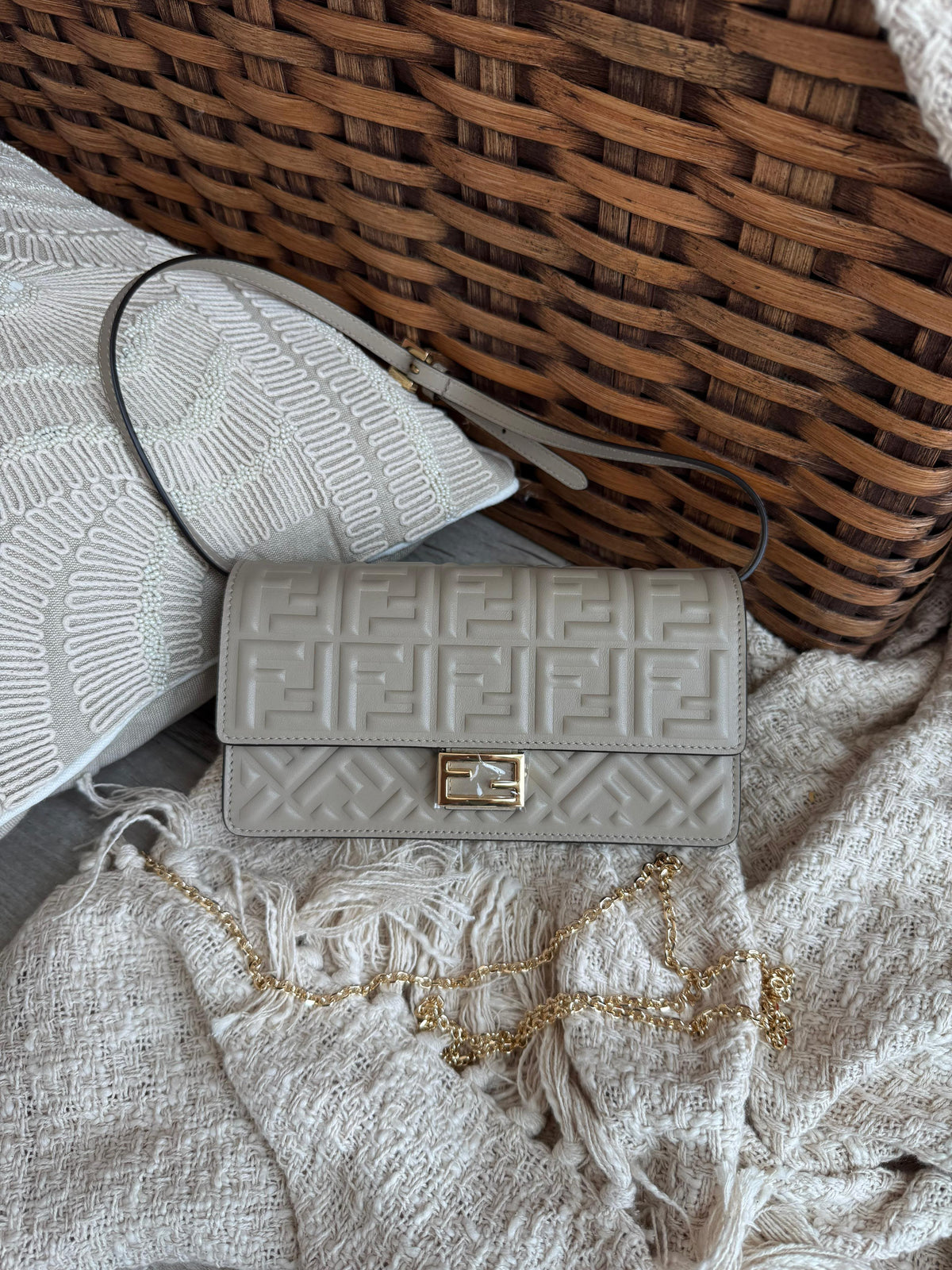 Fendi Baguette Chain Wallet