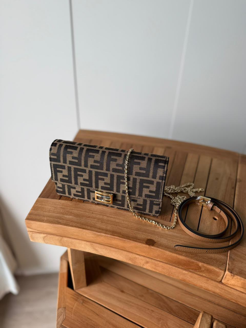 Fendi Baguette Chain Wallet