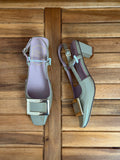 Roger Vivier Belle Vivier Metal Buckle Slingback Pumps