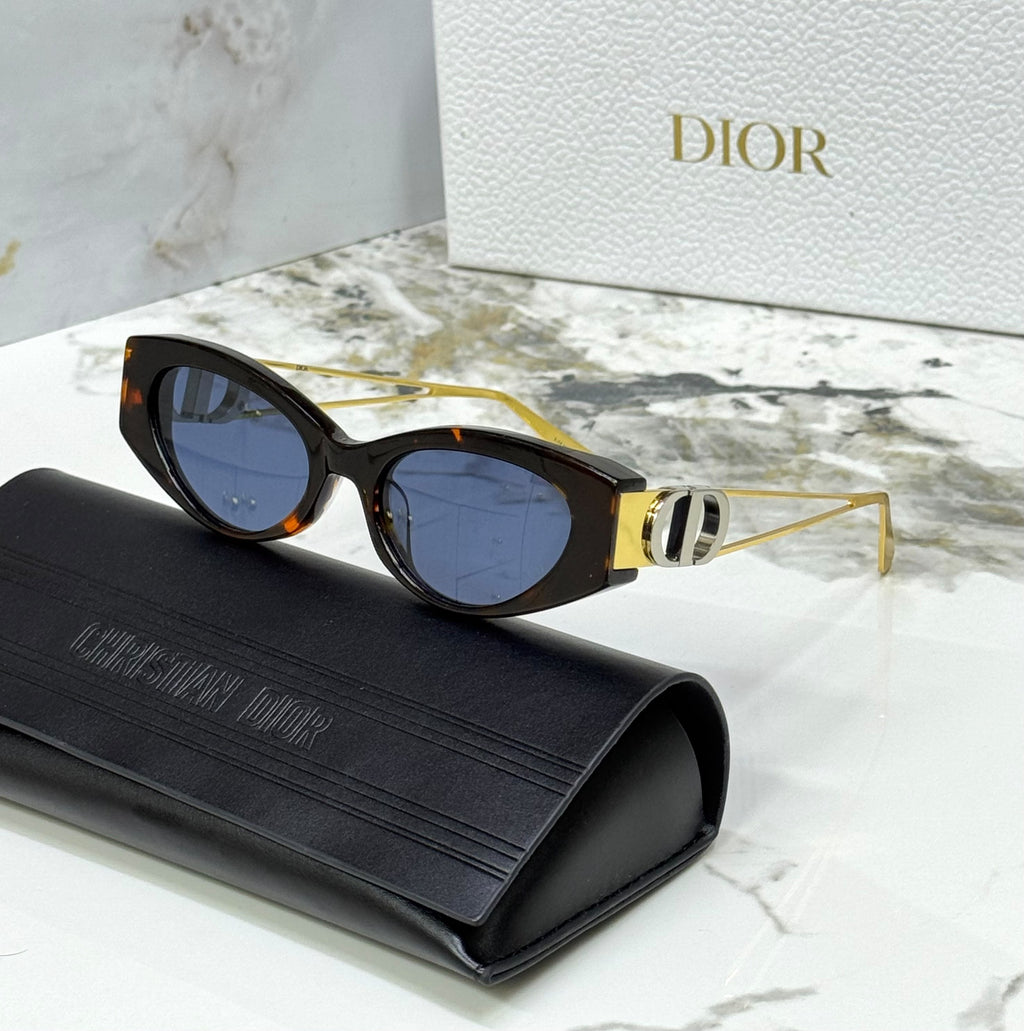 Dior Cat-Eye Sunglasses with CD Logo Temples