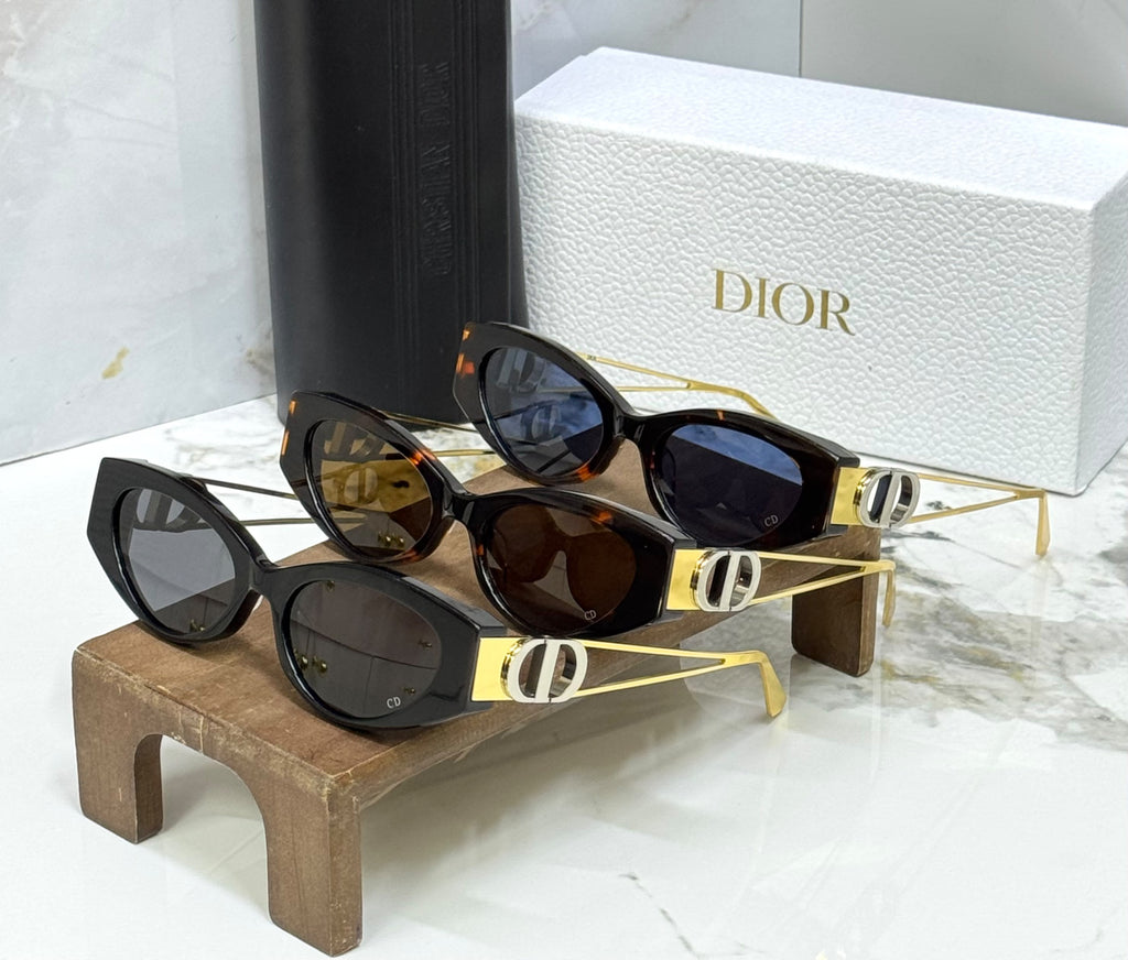 Dior Cat-Eye Sunglasses with CD Logo Temples