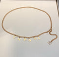Chanel Multi-Strand Interwoven Chain and Leather Belt with CC