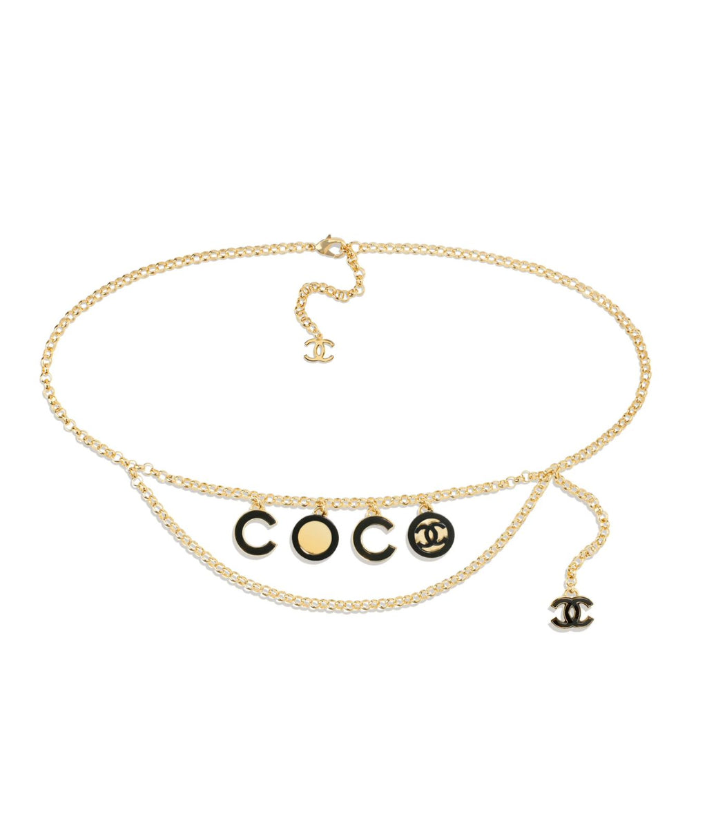 Chanel Gold-Tone Metal & Resin