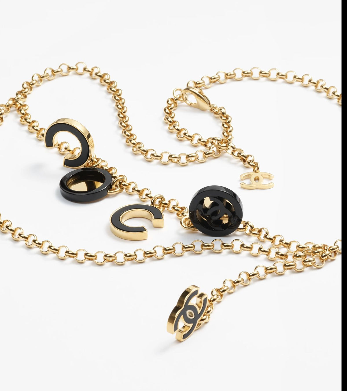 Chanel Gold-Tone Metal & Resin