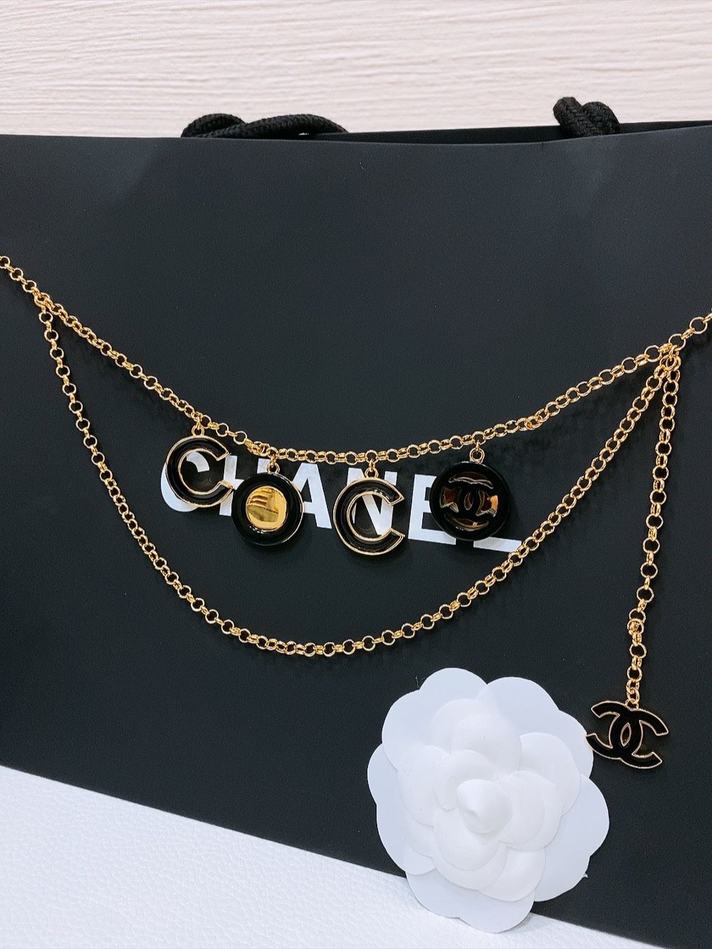 Chanel Gold-Tone Metal & Resin