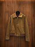 Chanel Quilted Suede Bomber Jacket