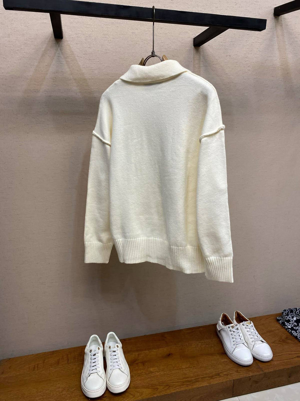 AMI Knit Polo Sweater