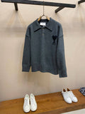 AMI Knit Polo Sweater