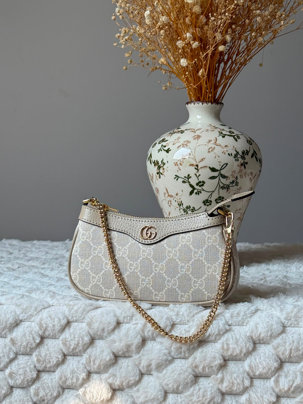Gucci Ophidia Mini GG Supreme Chain Shoulder Bag